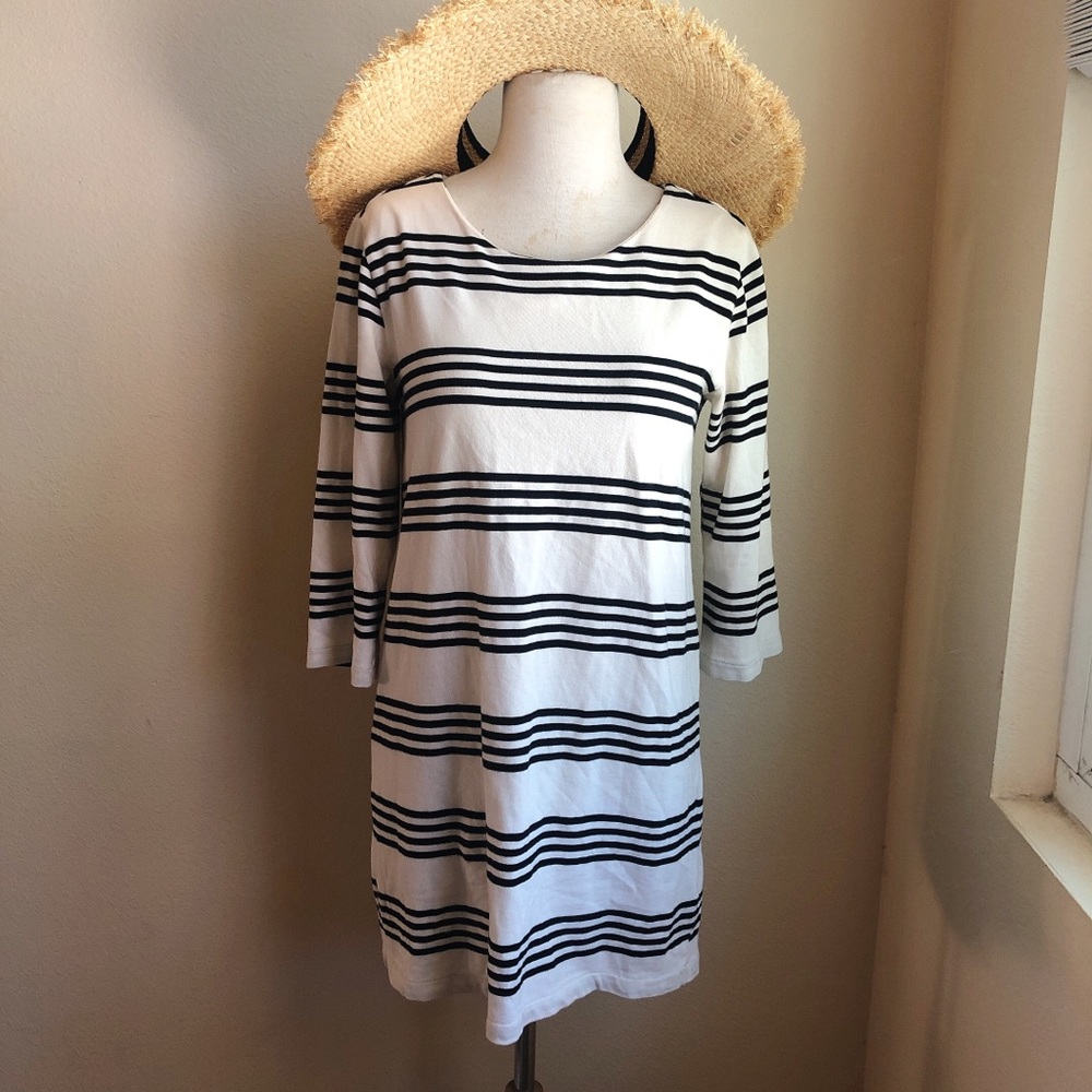 EDC classic Summer striped knit dress